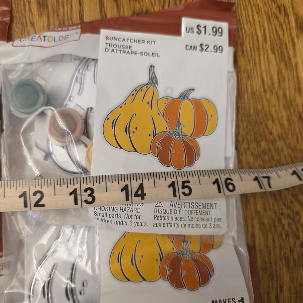 Thanksgiving Crafts Kids 13 Sets Turkey Gourd Suncatcher Craft Kits DIY Paint - Picture 8 of 8